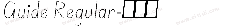 Guide Regular字体转换